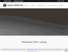 Tablet Screenshot of cayou-media.de